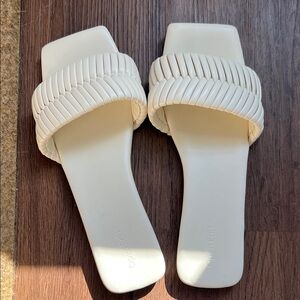 Chic Cream Slide Sandals